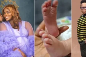 Report: Nollywood actor, Chinedu Ikedieze, known as Aki and wife welcome baby boy