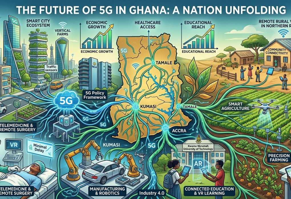 The Future of 5G in Ghana — The $1.1bn Investment, the 40,000-Device Gap, and the Race to 70% Coverage by March 2027
