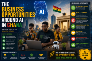 The Business Opportunities Around AI in Ghana — $2.2bn Investment Wave, 8 Priority Sectors, and the $45bn GDP Ambition