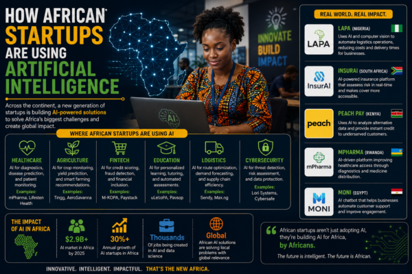 How African Startups Are Using Artificial Intelligence — $1.25bn Raised, $16.5bn Market by 2030, and the Race to Solve Africa’s Biggest Problems